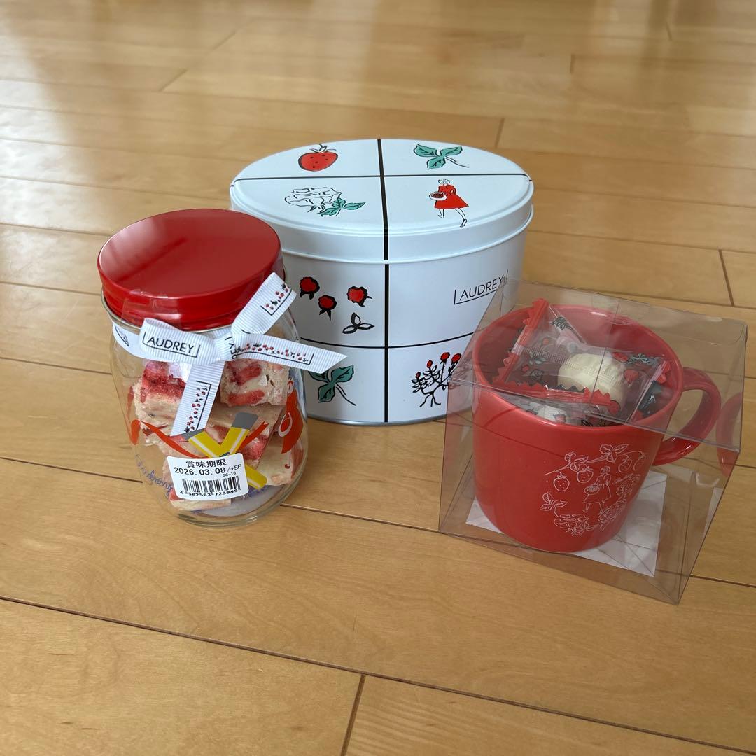 AUDREY オードリー ストロベリーショコラボトル/マグカップ/オードリー缶