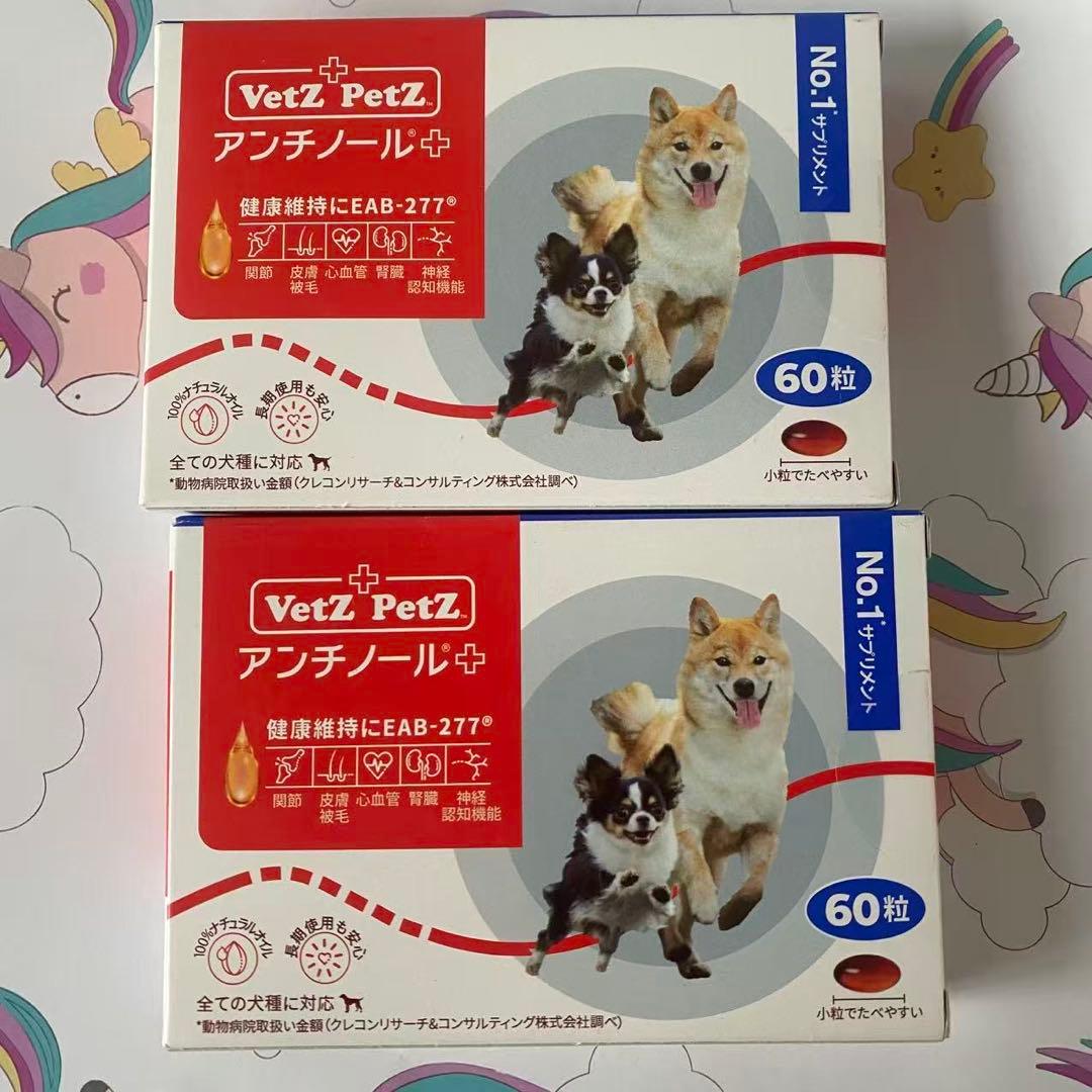 未開封 犬用 アンチノール プラス60粒 2箱