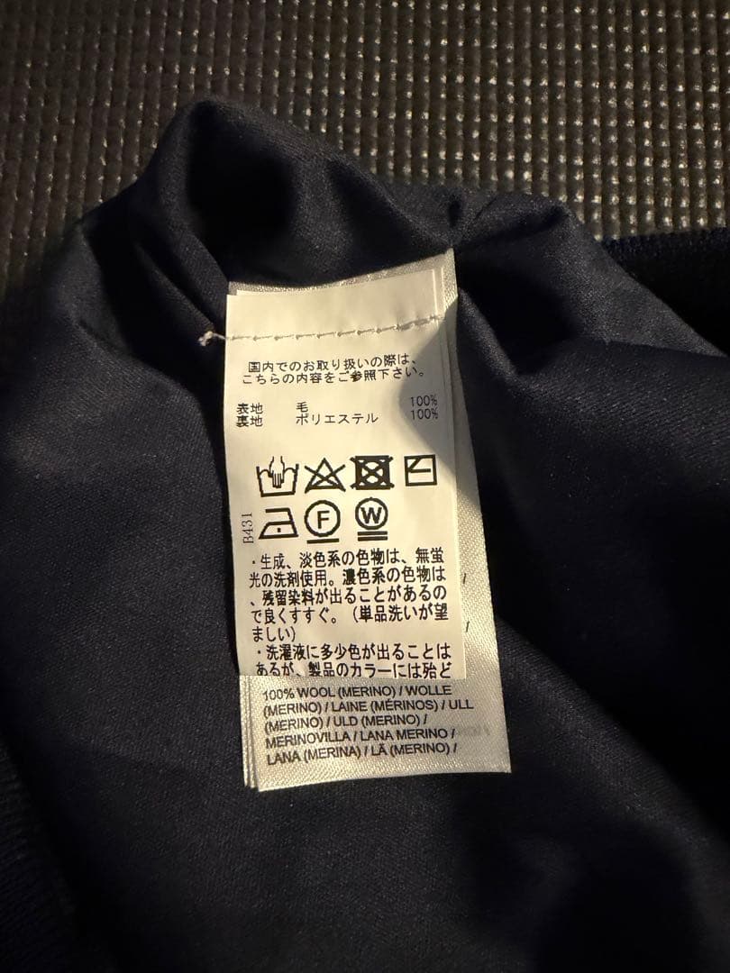 J.Lindeberg ネイビー ハーフジップセーター