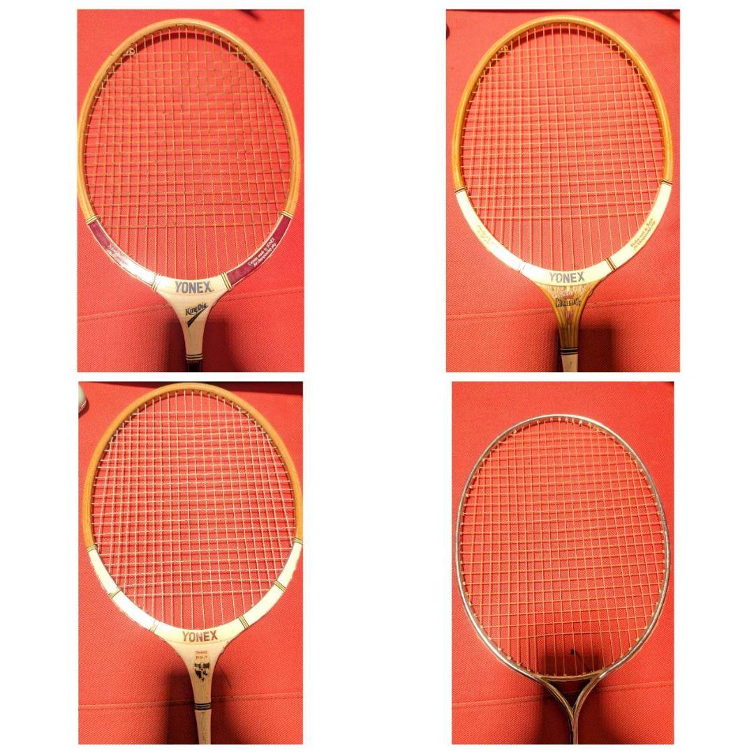 アンティークYONEX バドミントンラケット 4本セット廃盤ビンテージ品