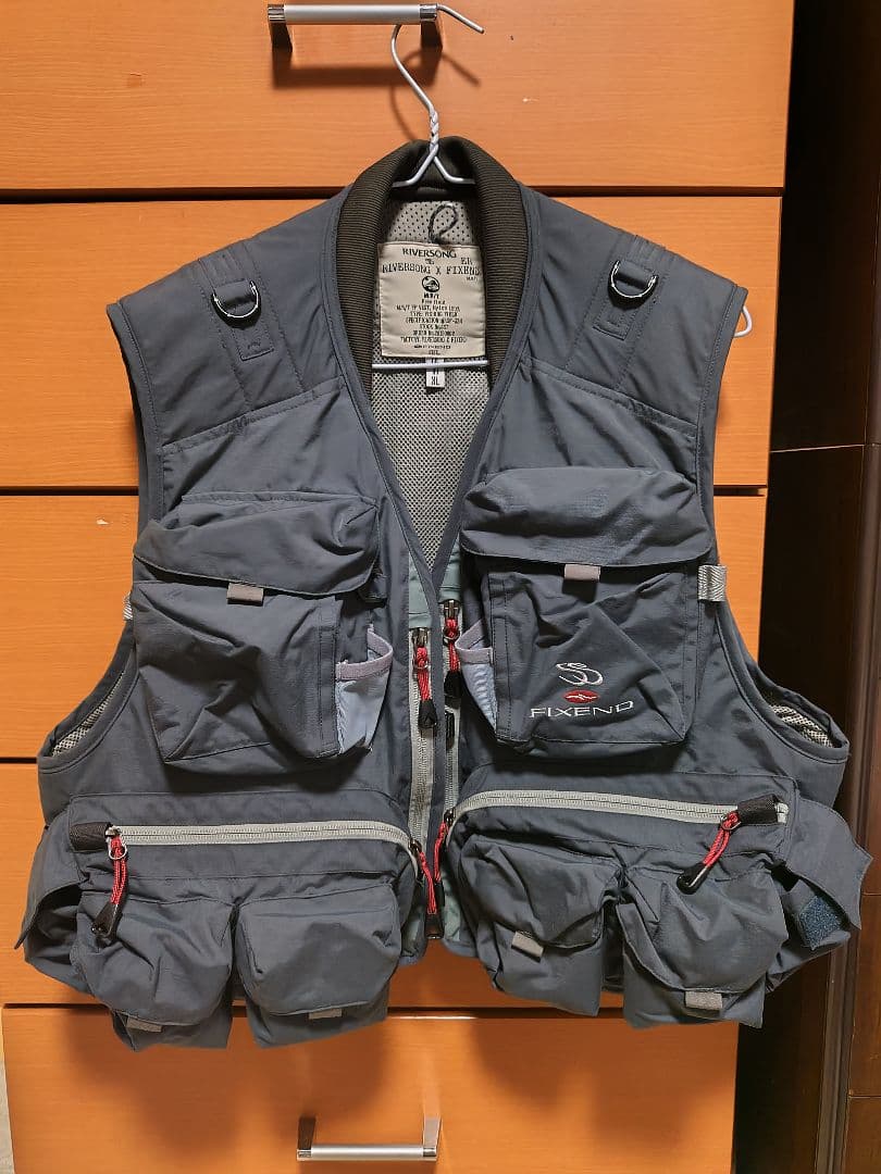 SONG X FIXEND フィッシングベスト グレー XLおまけ付き