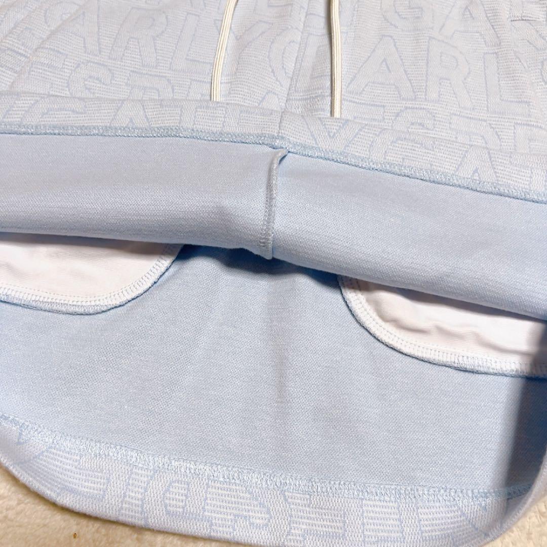 極美品　パーリーゲイツ　2023　セットアップ　ゼブラメッシュ　BIGロゴ柄