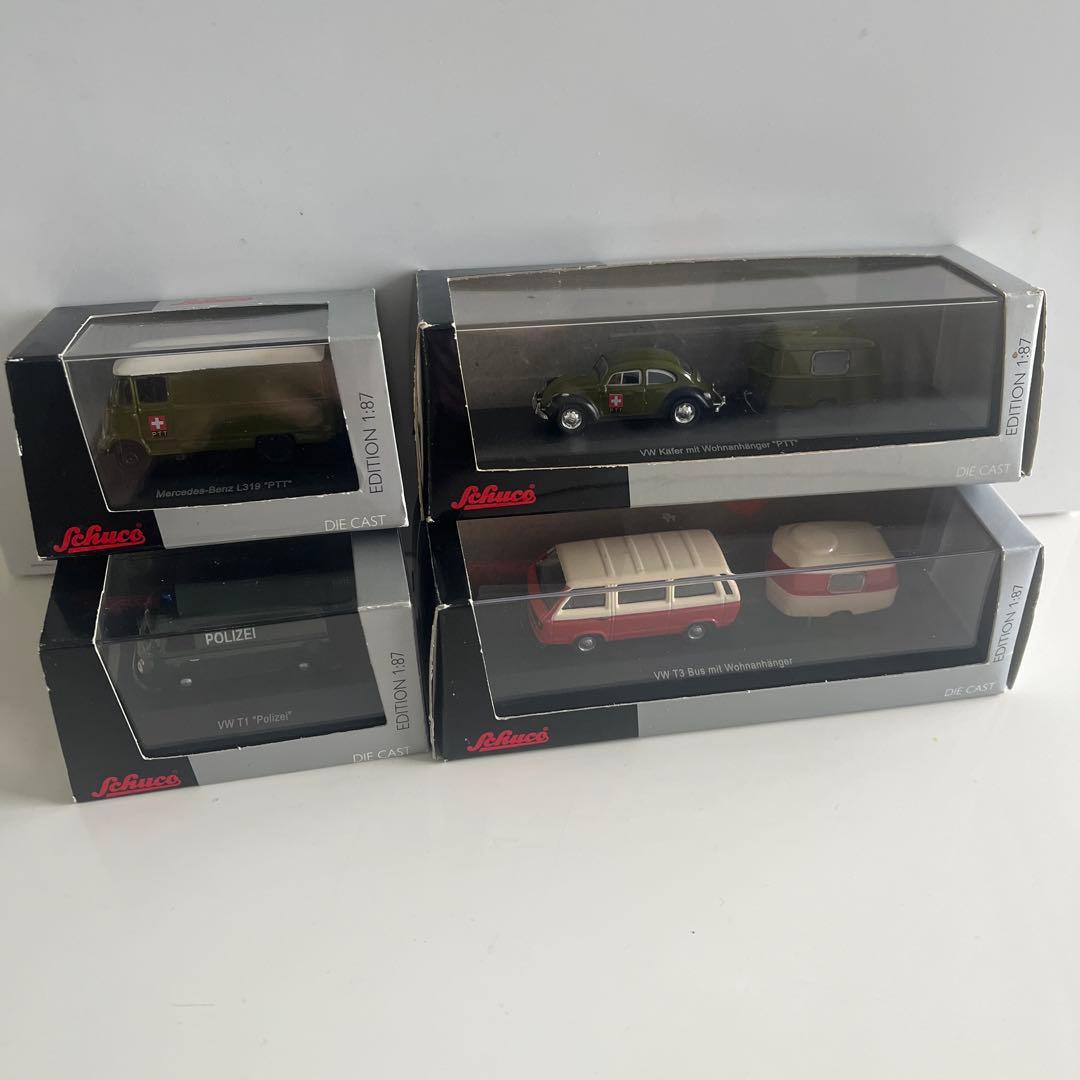 【未開封】ドイツ ミニカー Schuco シュコー 1/87 4台セット