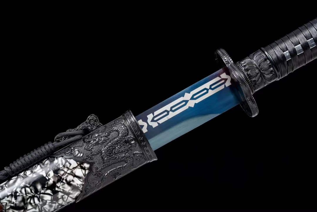 【黒金古刀―嵐の怒り】古兵器 武具　刀装具　日本刀　模造刀 居合刀 長尺