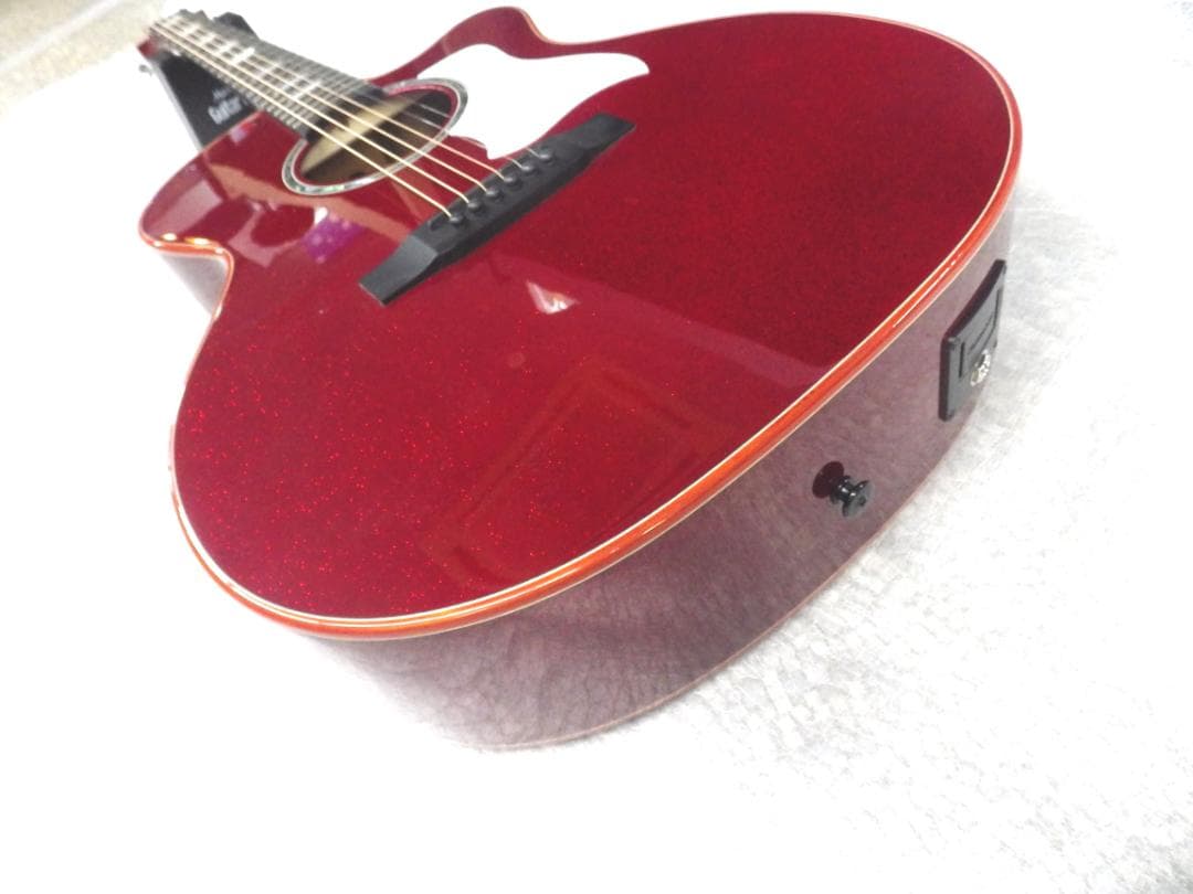 限定品　Sヤイリ　ラメ入り塗装　エレアコギター　YATK-1400EC/RDG