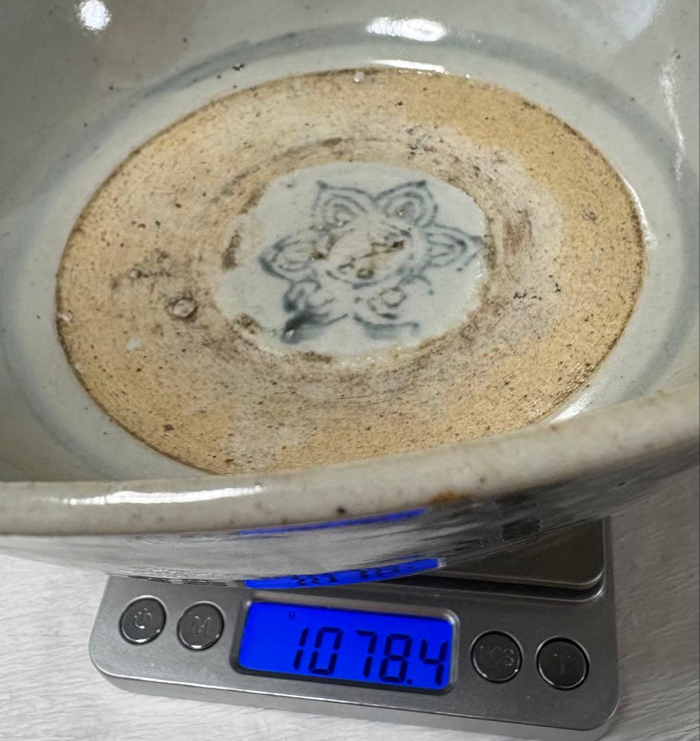 青花壽字大碗　水差し　染付茶碗　茶道具　明末清初　あて箱　中国　古美術　希少