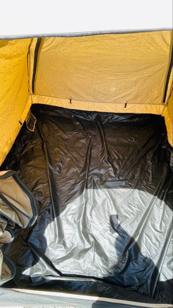 DOD ワンタッチテントM ベージュ ブラック