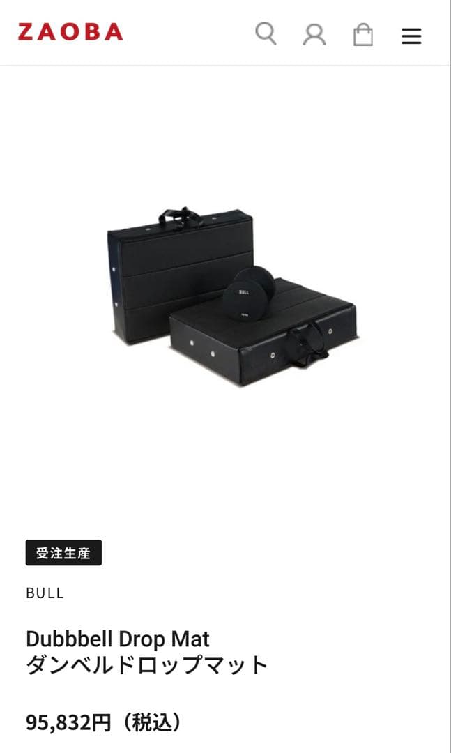 BULL ダンベルドロップマット　ダンベルミット