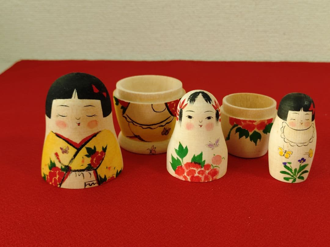 伝統こけし　本間直子工人　マトリョーシカこけし