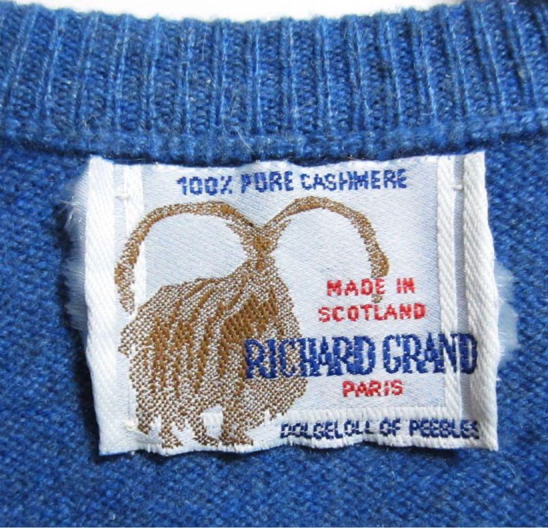 【美品】 100% カシミア セーター Vネック St.Andrews M~L