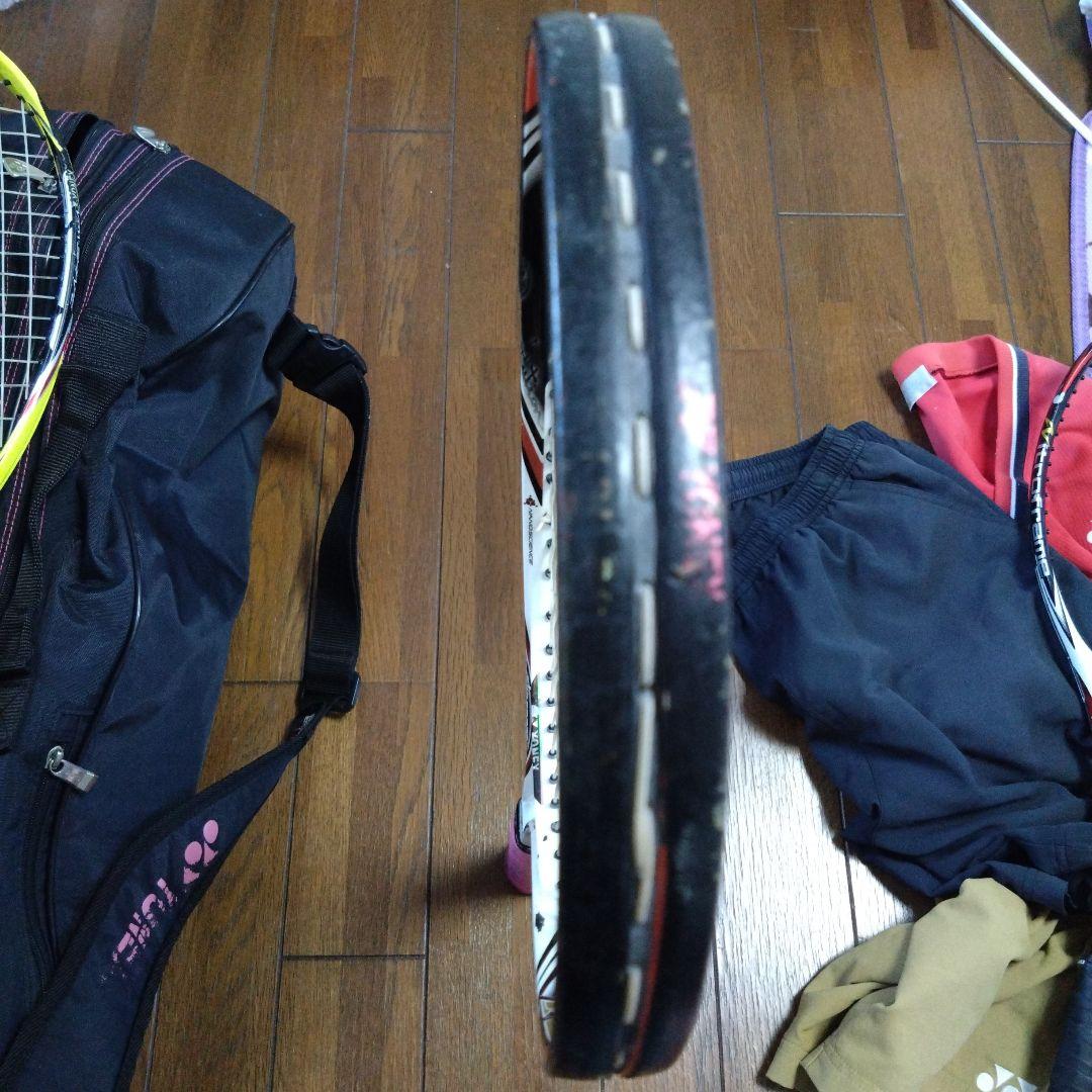YONEX テニスラケット 3本セット バッグ ハーフパンツ付き