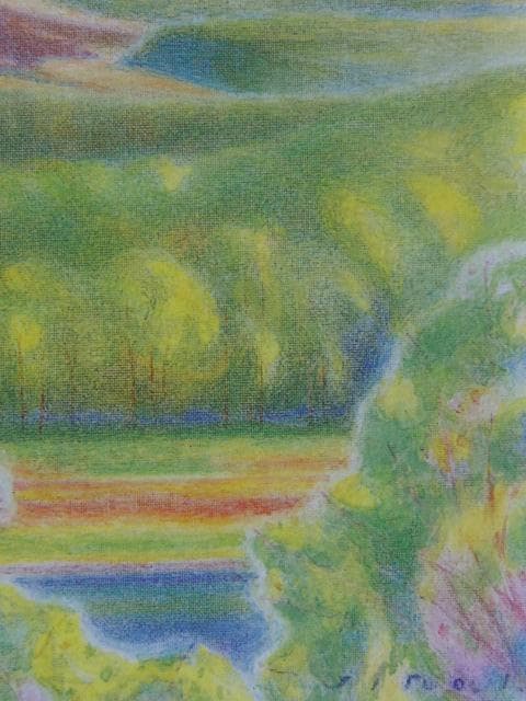 五十嵐二郎、妙高山の五月、希少な画集より、新品高級額・額装付