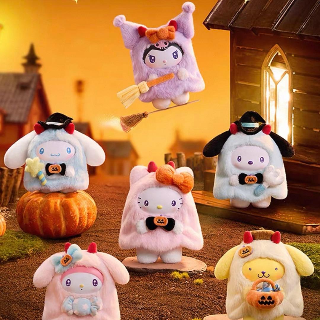未開封品　MINISO サンリオ　ハロウィン　ぬいぐるみチャーム　6点セット