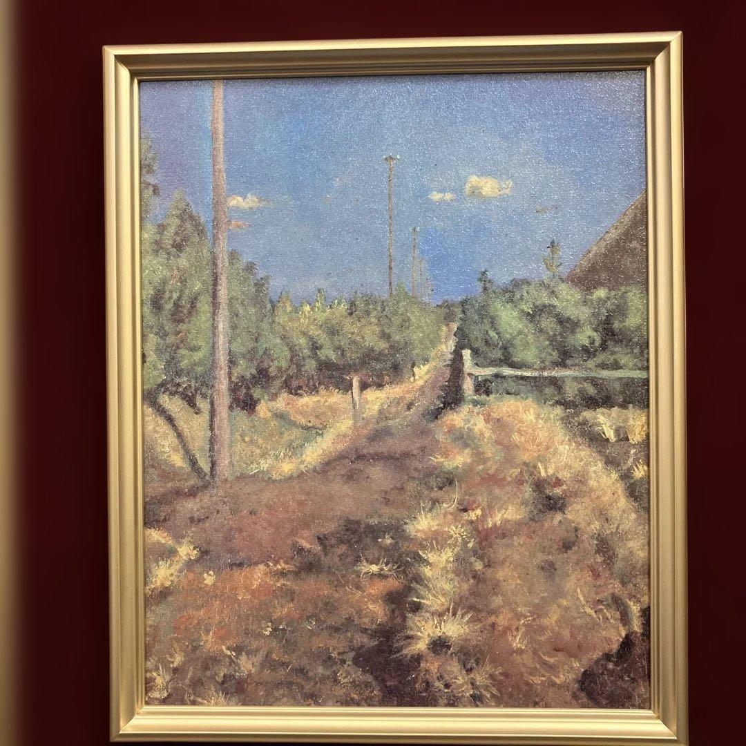 工芸画　岸田劉生　「道に生えたる枯草」