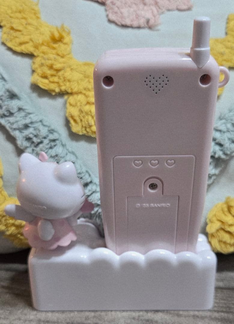 売*！様 【中古 】サンリオ ガラケー形置き時計 ハローキティ