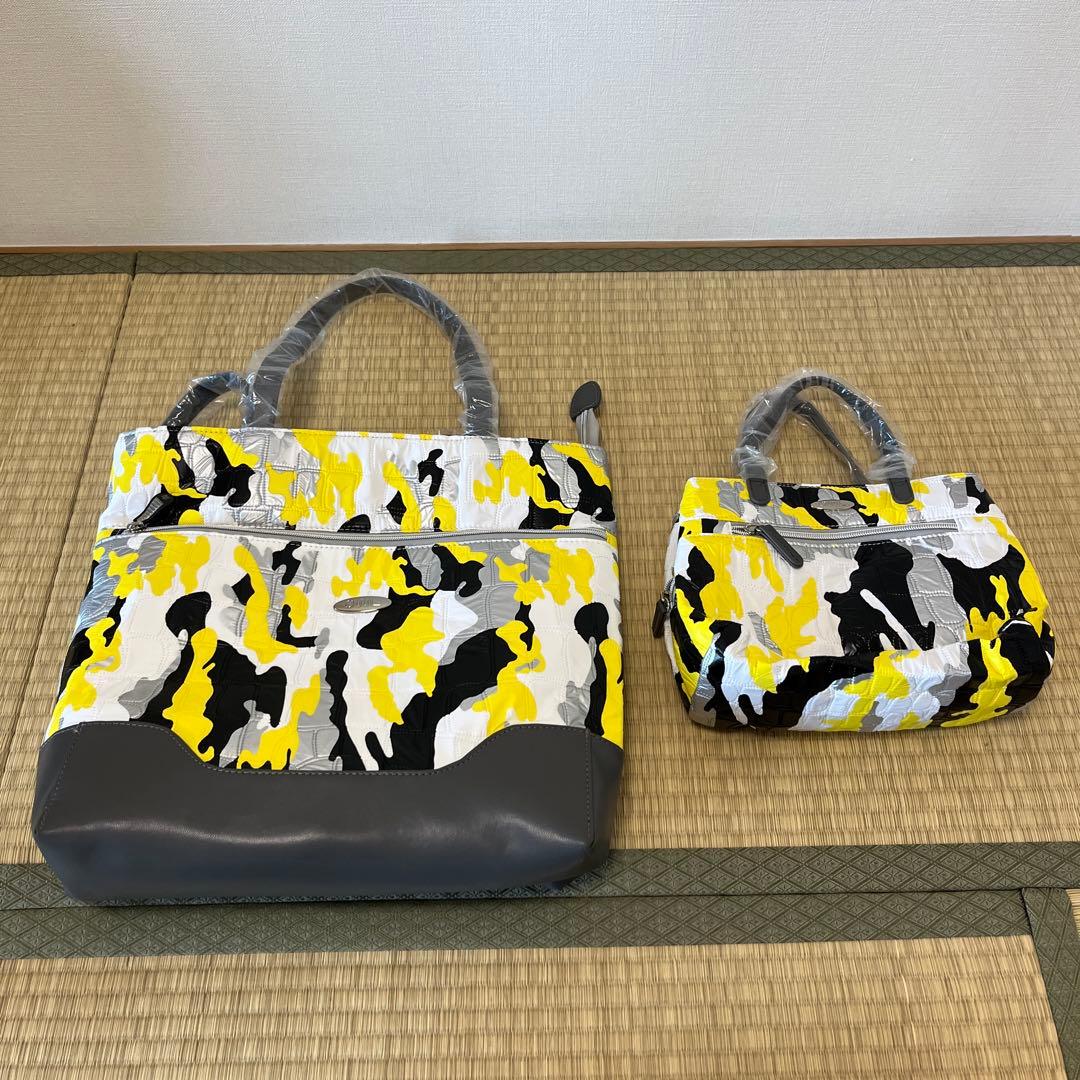 迷彩柄キャディバッグ イエロー ブラック