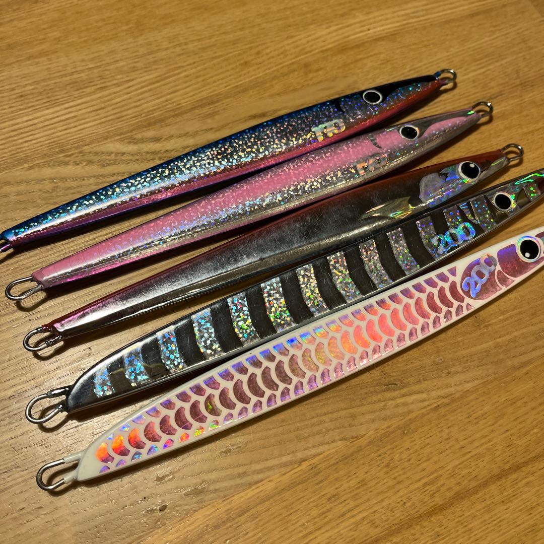 ジグ　まとめ売り　黒羽　5本セット