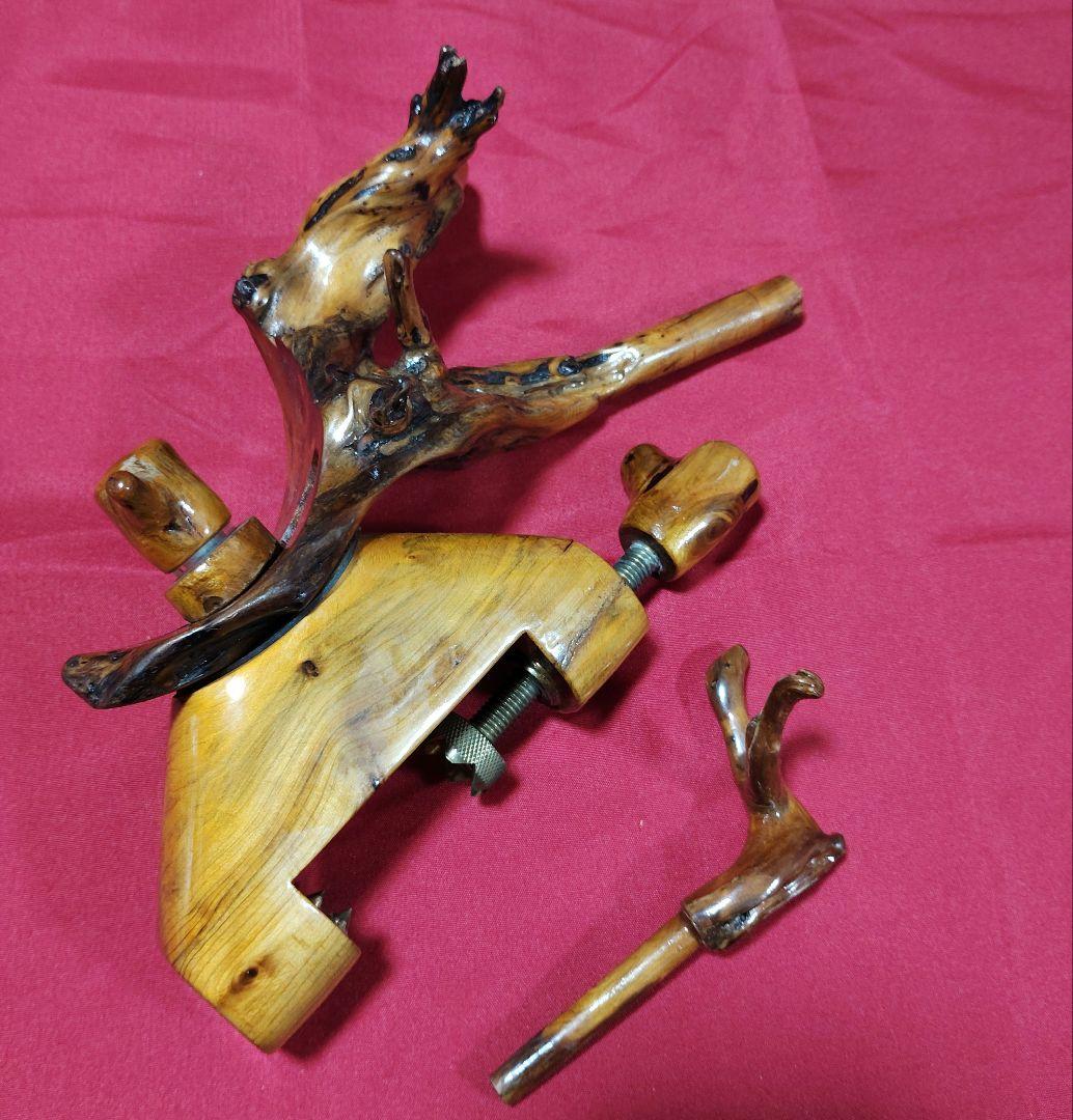 ヘラブナ釣り☆立ち枯れ杜松 万力☆竿枕付き94