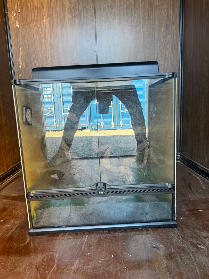 中型爬虫類飼育ケージ 前面ガラス扉