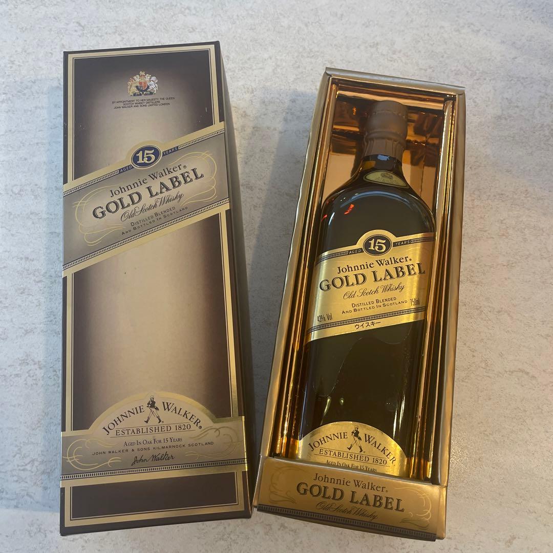 ジョニーウォーカー　Gold Label 15年 ギフトボックス入り