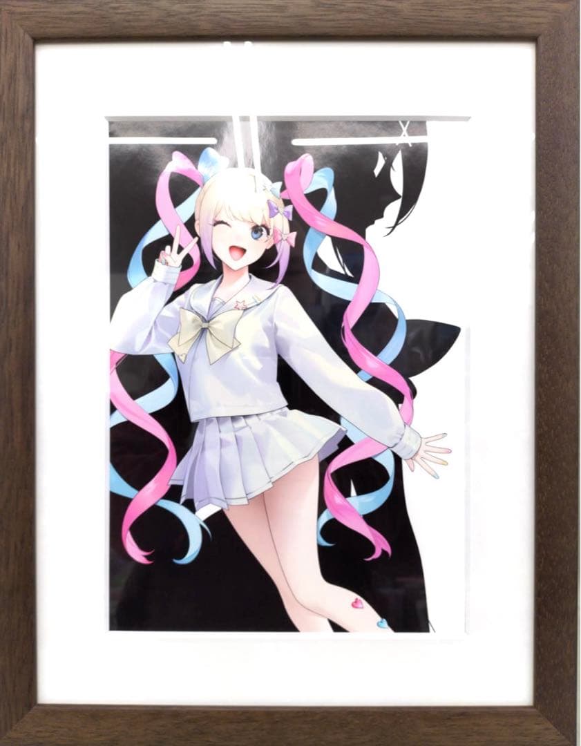 お久しぶり先生描き下ろし「超絶最かわてんしちゃん＆あめちゃん」複製原画