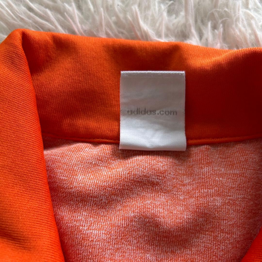 希少・極美品　adidas トラックジャケット オレンジ×茶 3番 刺繍 M相当