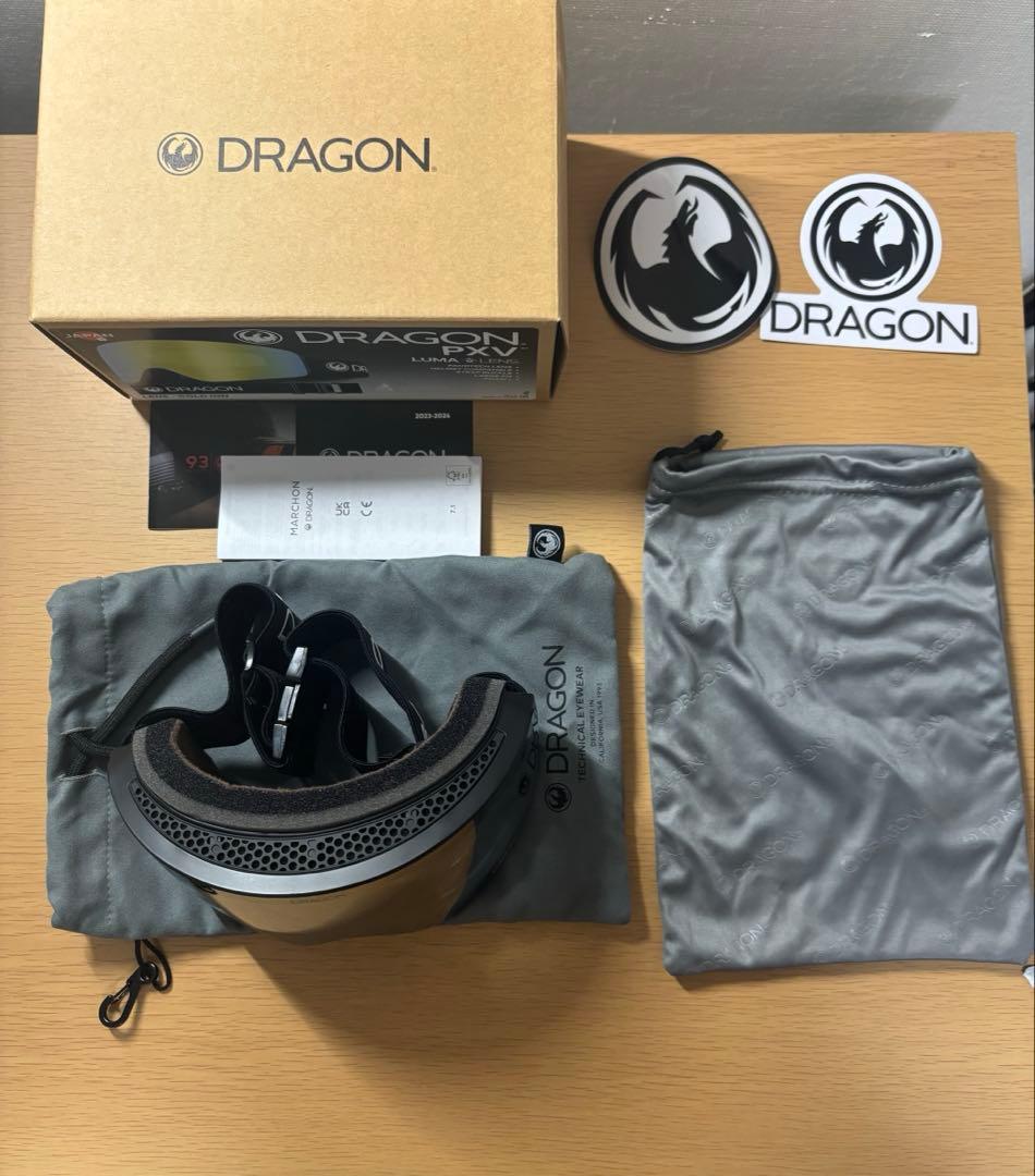 DRAGON PXV ゴーグル　LUMA LENS-GOLD lON