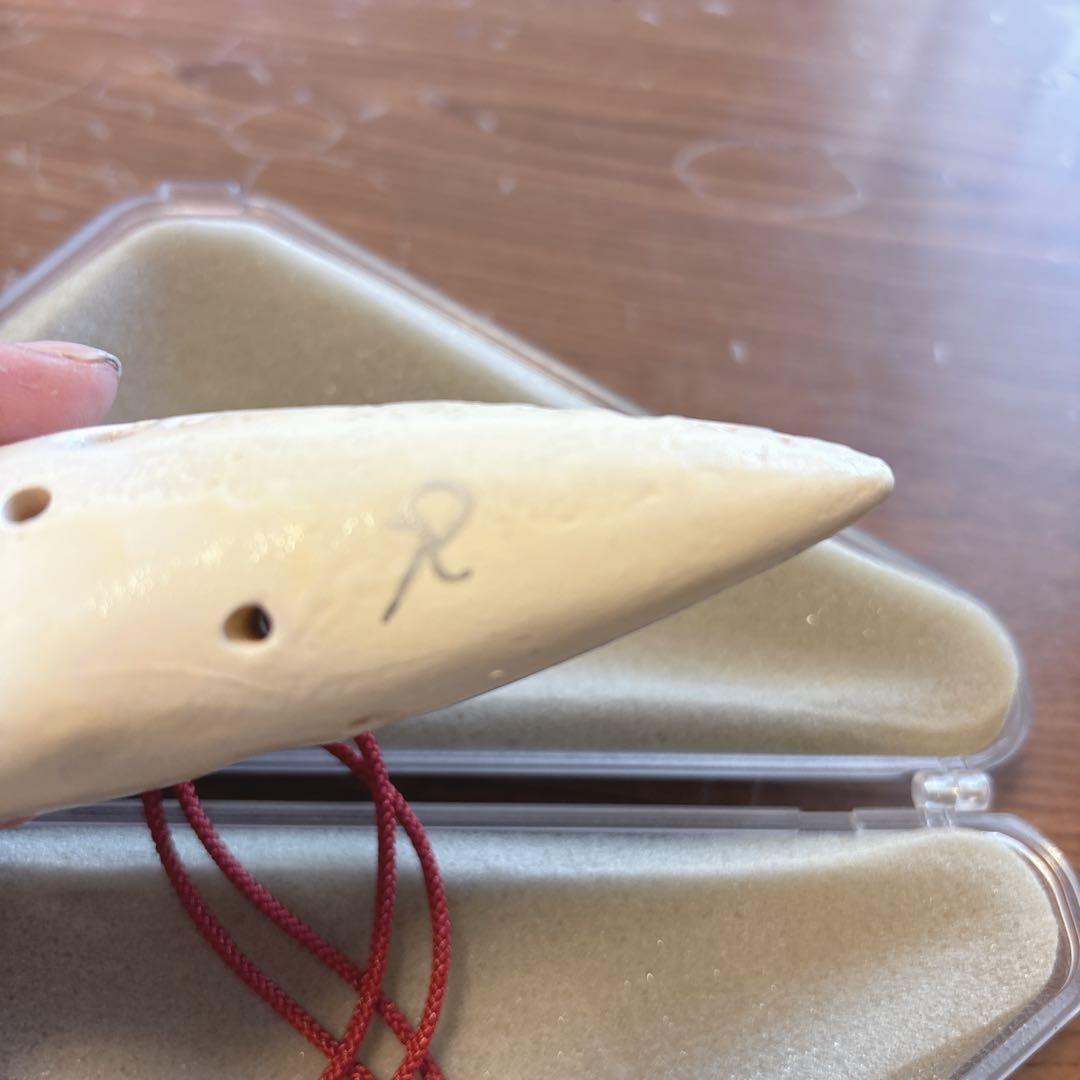 陶器製オカリナ ケース付き　アケタオカリーナ コルネチーノ RT-2F