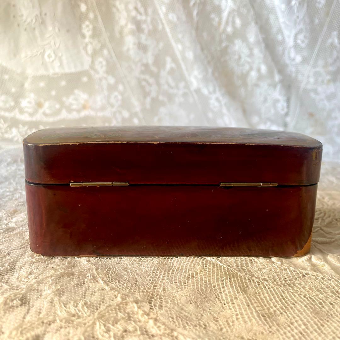 蒔絵風パフュームボックス　香水箱　木製ケース　ジャポニズム　フランスアンティーク