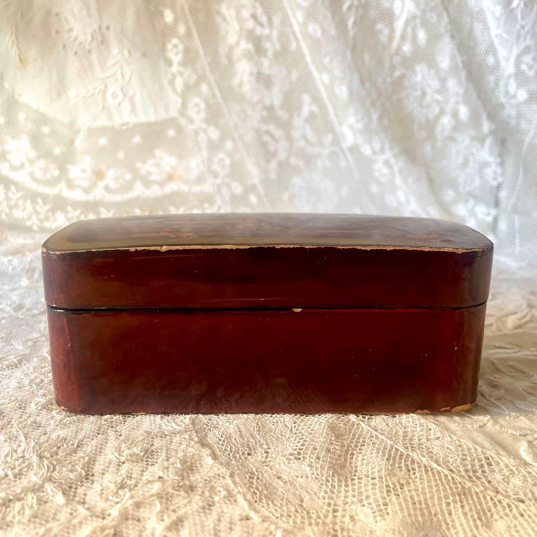 蒔絵風パフュームボックス　香水箱　木製ケース　ジャポニズム　フランスアンティーク