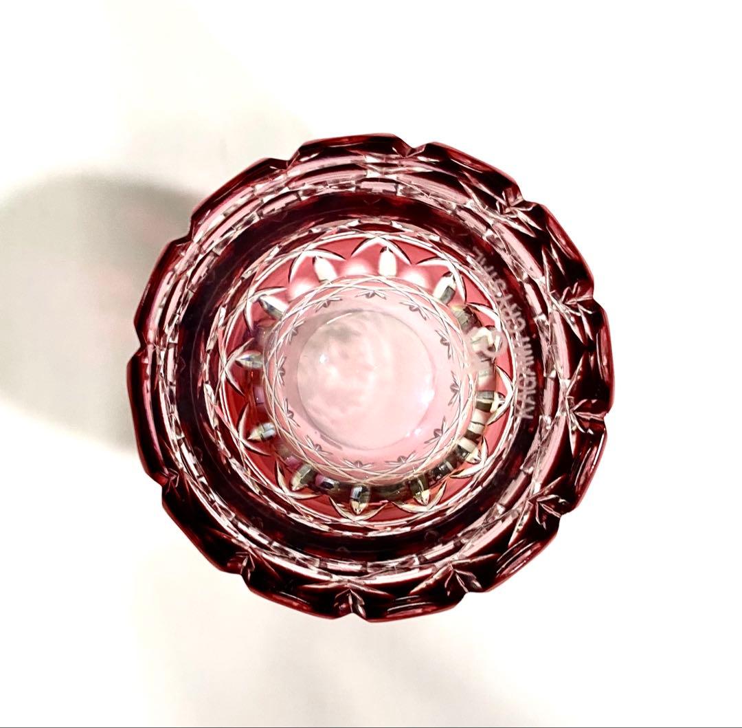 江戸切子　カガミクリスタルのレトロで重厚な　”サンクラール”　ペアタンブラー