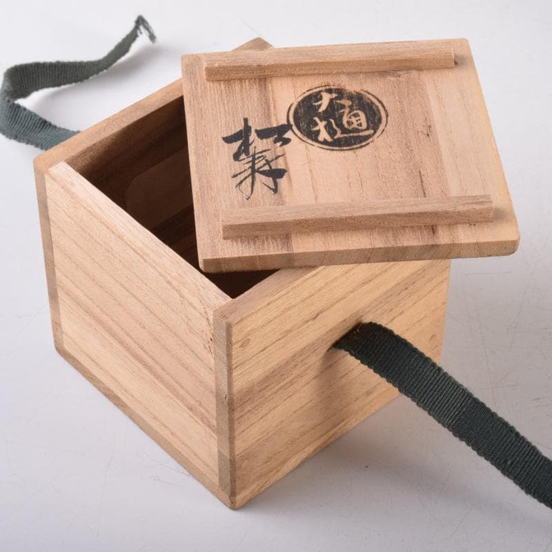 茶道具　大樋焼　松寿造　飴釉　寅香合　書付　共箱　V　8084