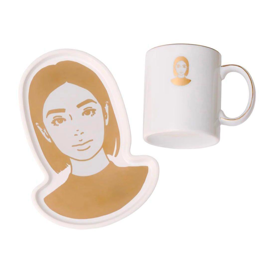 Kyne Gold Ceramic Tray＆Mug