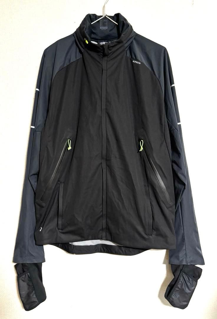 新品 KIPRUN キプラン 長袖 WARMナイロンジャケット 防水 L