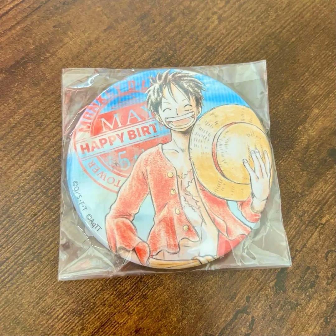 【ONE PIECE】東京ワンピースタワー限定 ルフィ 缶バッジ