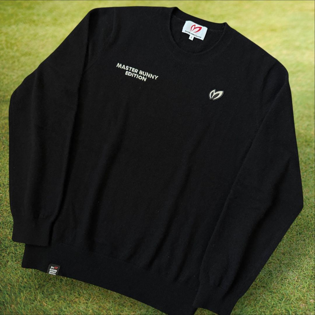 カシミヤ100% マスターバニー　ニット　黒　 L〜XL相当 ブラック　セーター