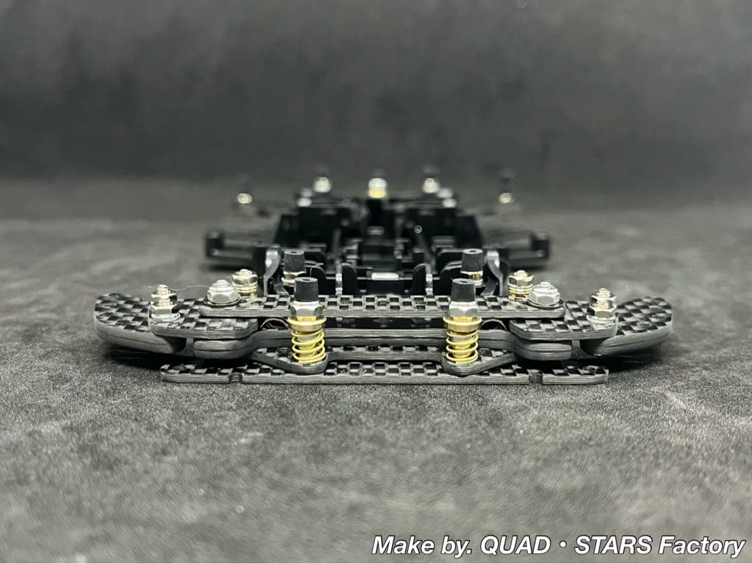 【ミニ四駆・MA用】2軸ATピボットバンパー＋段下げ3mm加工＋1軸リヤアンカー