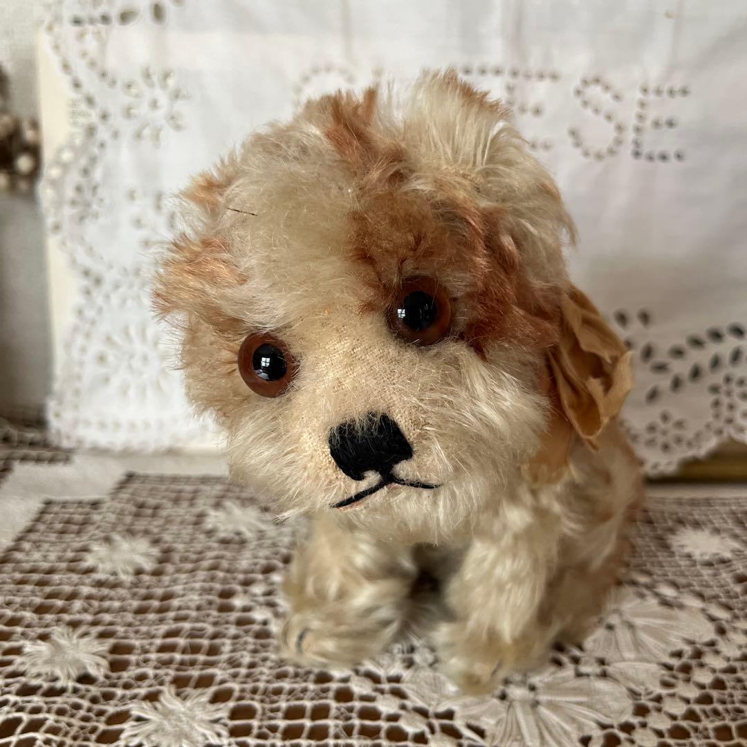 シュタイフ　犬のぬいぐるみ　Molly Puppy Steiff タグボタン有