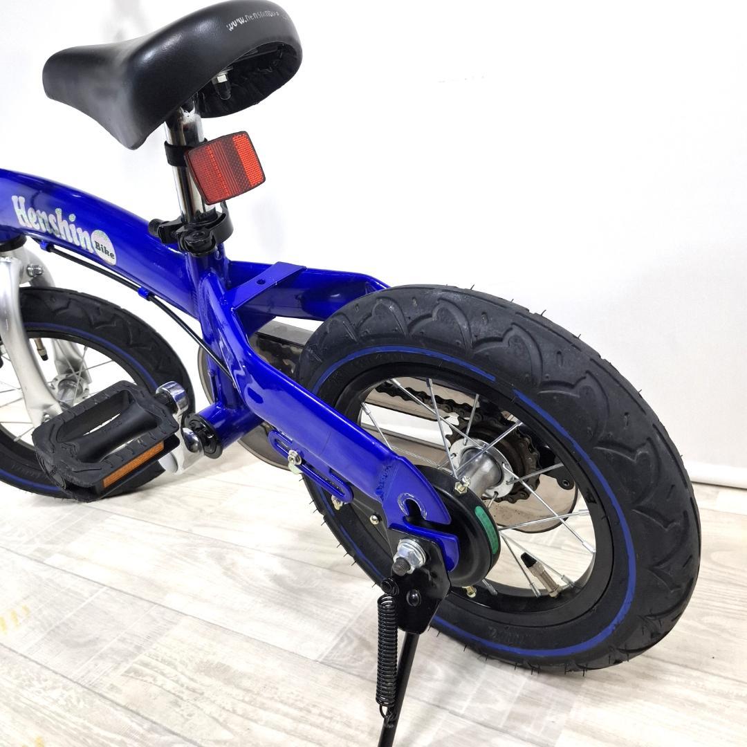 美品★へんしんバイク★12インチ★バランスバイク★取説 工具 スタンド付★ブルー