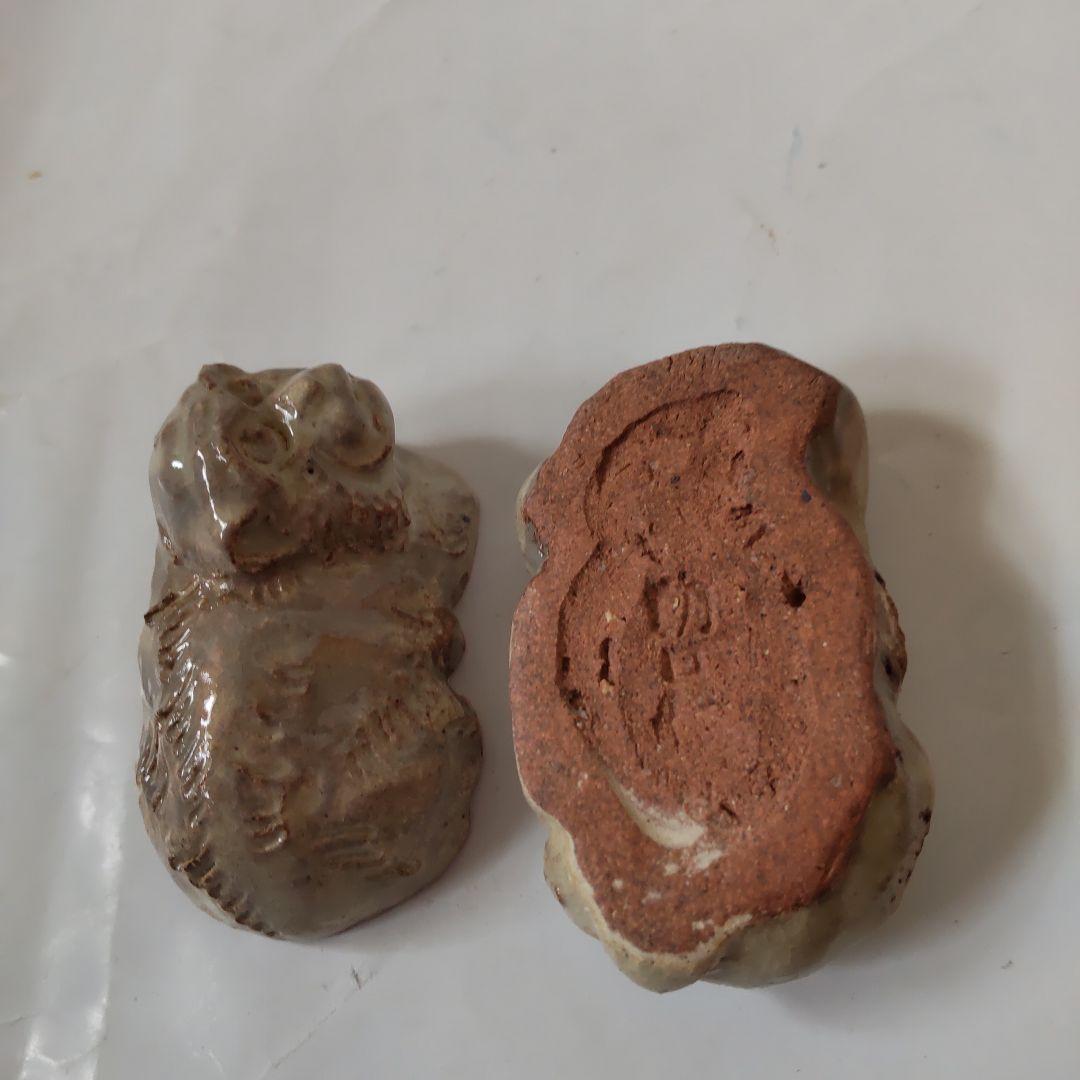 七十四代 朝日豊斎 作 干支 申 陶器製 香合 共箱 茶道具 美品 です。