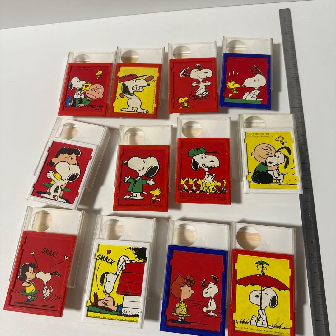 【希少ヴィンテージ】スヌーピー 森永チャミーチョコレート 空き箱 12個