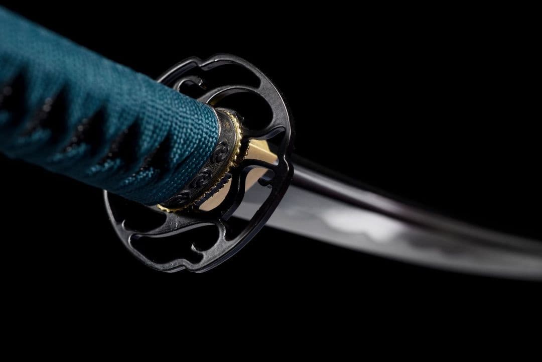 4215-武具 刀装具 日本刀　模造刀 居合刀 武士道 武蔵 鑑賞用 手鍛造打