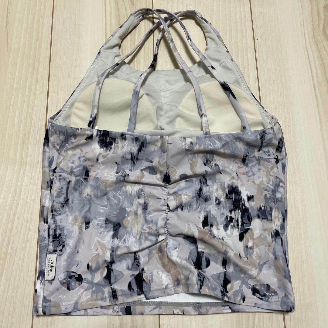 julier ヨガウェアセット 花柄　グレー　0サイズ