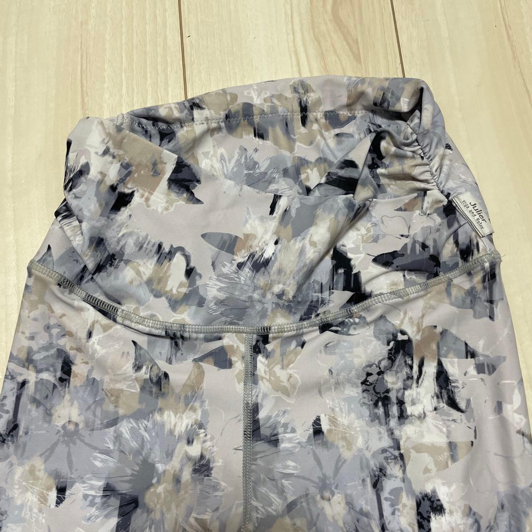 julier ヨガウェアセット 花柄　グレー　0サイズ