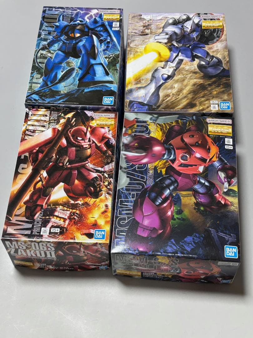 【宇宙世紀ジオン軍MG4点】シャア専用ザク シャア専用ズゴック グフ ギャン