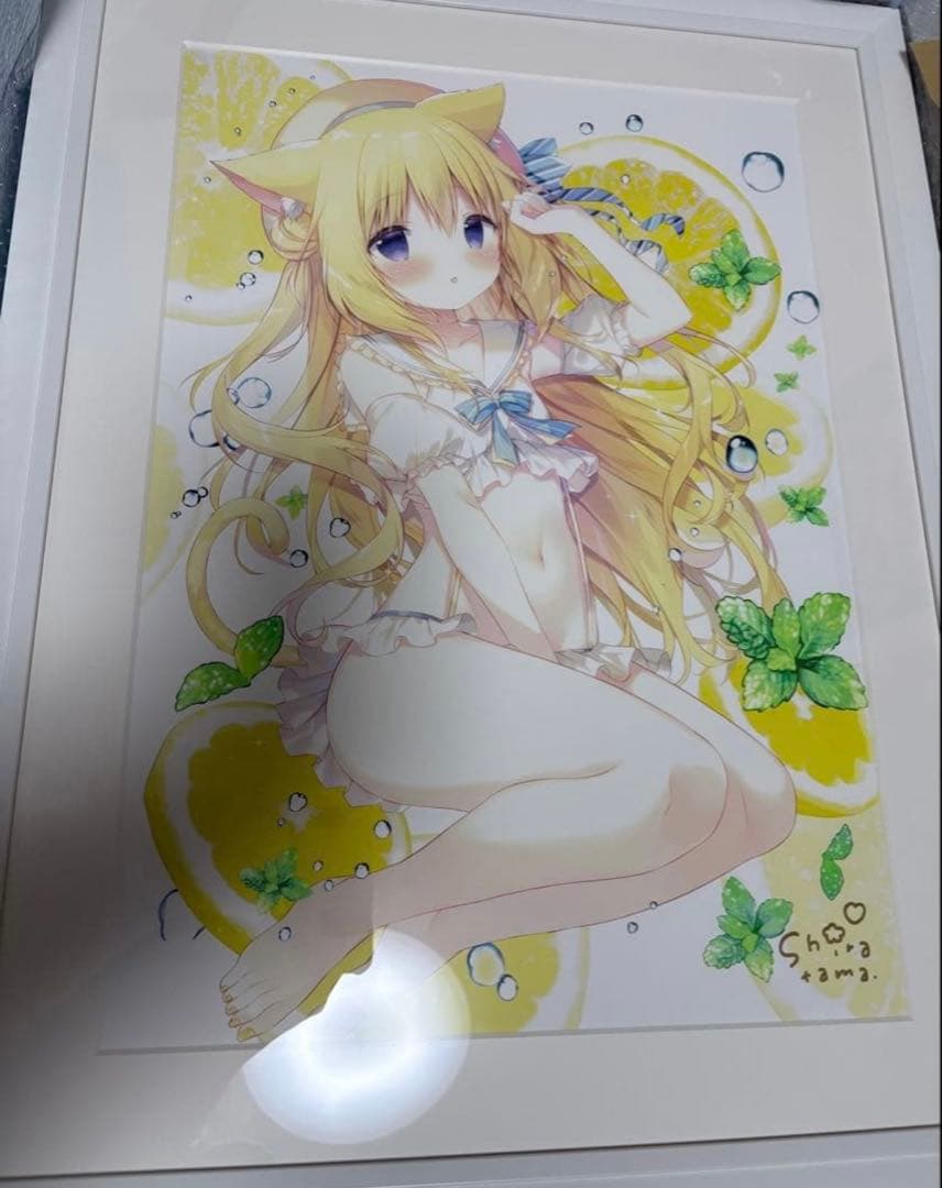 しらたま しらたまこ ころね 直筆サイン入り 複製原画 アートグラフ