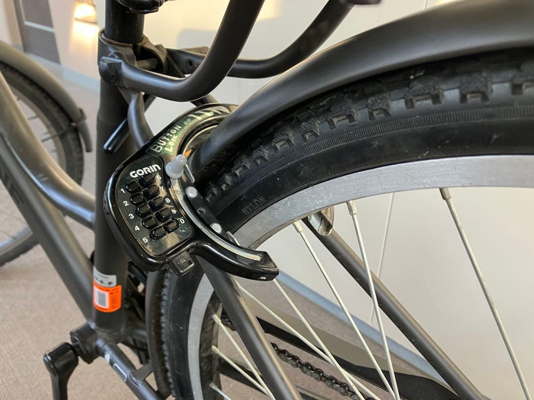 シティサイクル ブラック 前カゴ付き