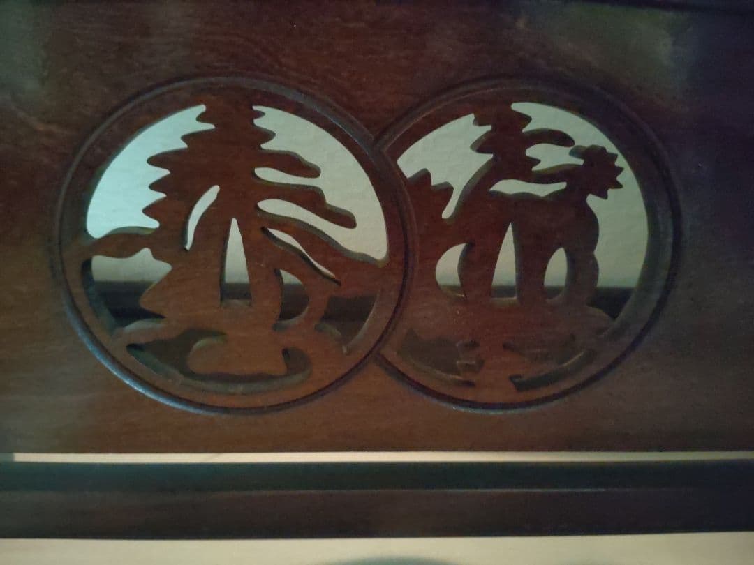 刀掛け 三本掛け 透かし彫り 武具 骨董品