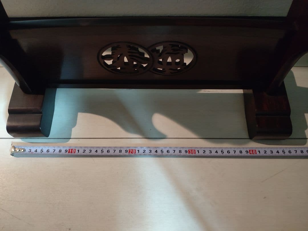 刀掛け 三本掛け 透かし彫り 武具 骨董品