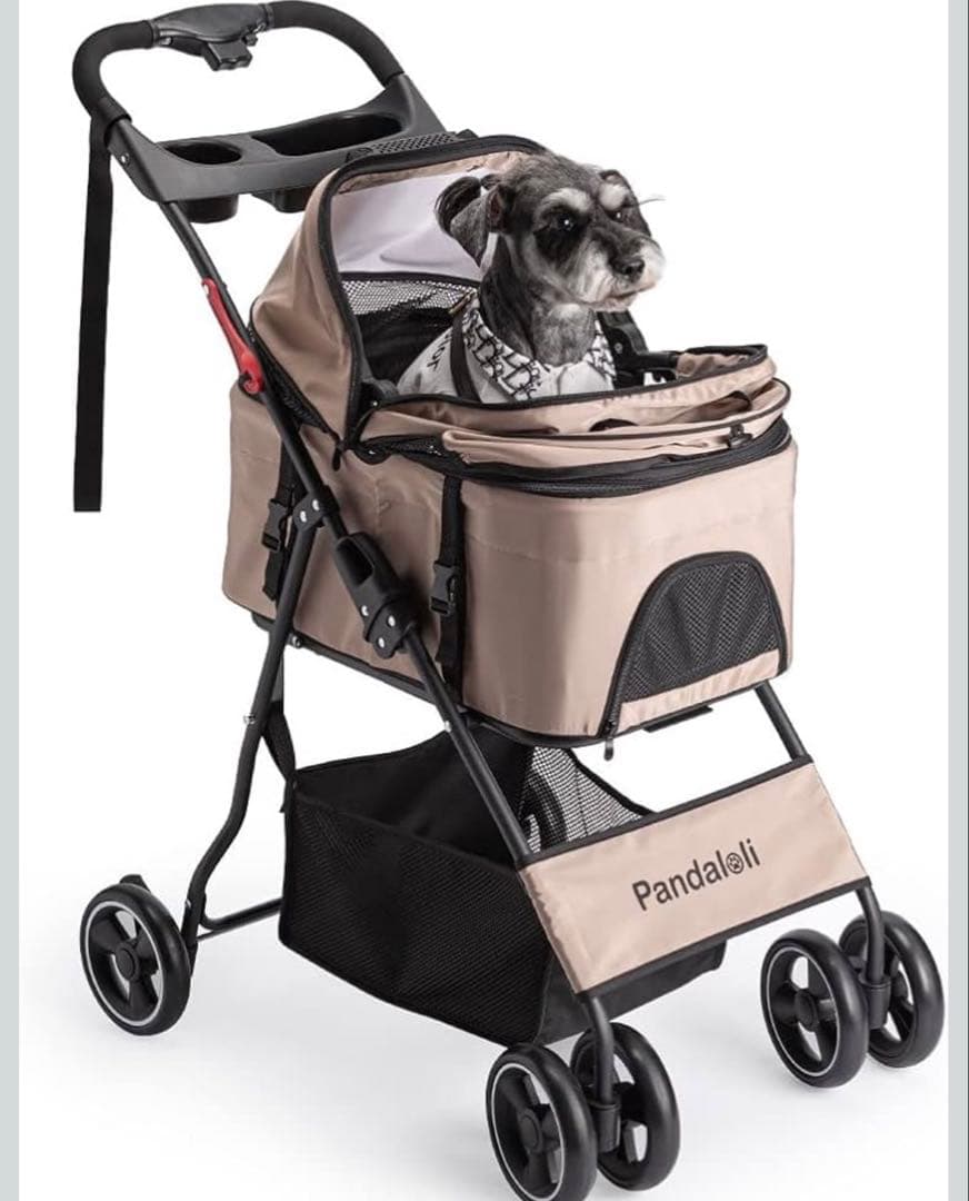 Pandaloli 2WAY ペットカート／分離式バスケット・折りたたみ